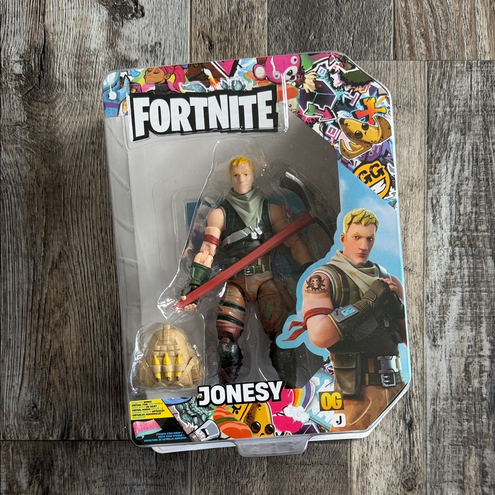 Fortnite Jonesy Action Figure - Green, Pink, Brown